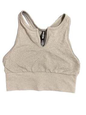 PINK Active Seamless Ribbed Plunge Crop Sports Bra